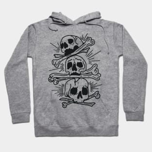 Three of skulls Hoodie